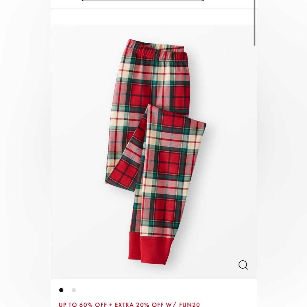 Adult Holiday Long John Pajama Pants - XL